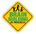 Brain building in progress sign